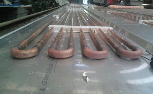 Koelcel constructie op maat met op maat gemaakte koelpanelen.