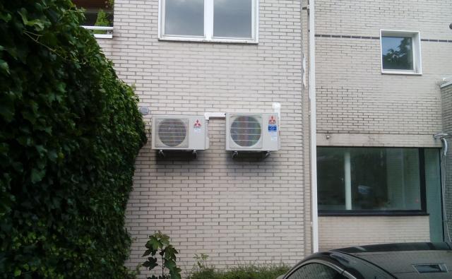 Airco/warmtepompinstallatie te Lommel met nette technische afwerking.